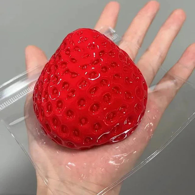 Strawberry Taba Squishy Toy | Slow Rebound Stress Relief Fidget for Kids and Adults