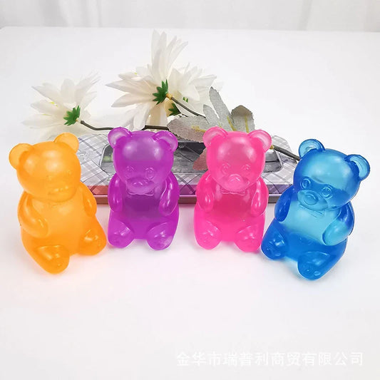 Cute Bear Squishy Toy | Soft TPR Stress Relief Fidget Cube