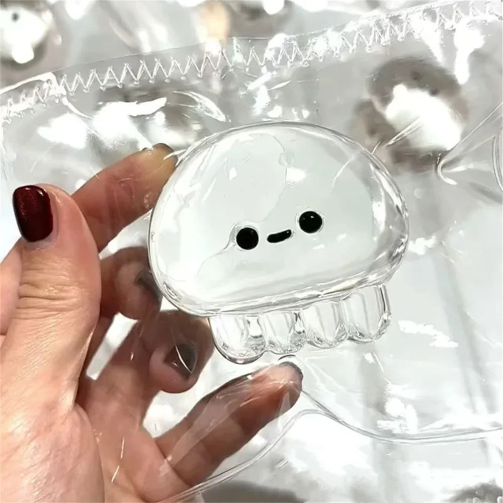 Taba Squishy Jellyfish | Kawaii Stress Relieving Sensory Fidget Toy for Anxiety and Relaxation Desk Accessory