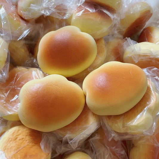 Caramel Cloud Bread Squishy Toy | Slow Rebound Stress Relief Fidget Toy