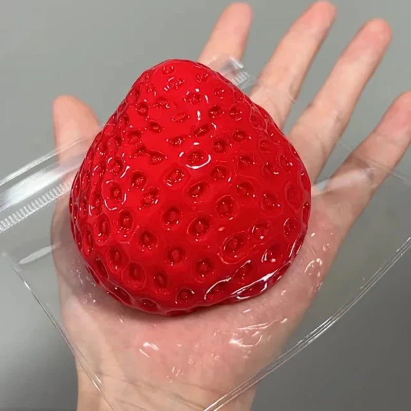 Strawberry Taba Squishy Toy | Slow Rebound Stress Relief Fidget for Kids and Adults