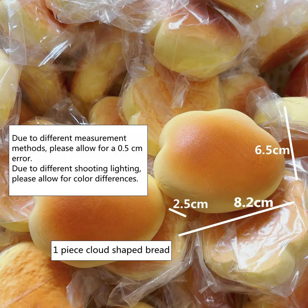 Caramel Cloud Bread Squishy Toy | Slow Rebound Stress Relief Fidget Toy