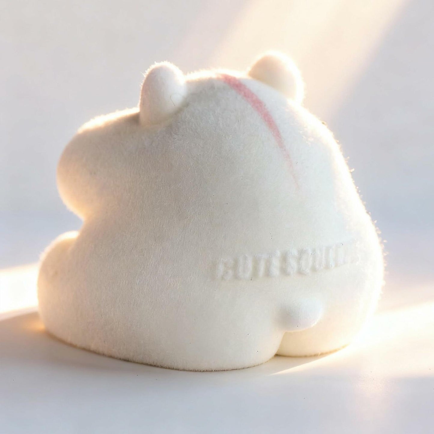 Generic Handmade Taba Squishy Hamster Toy Soft Silicone Mochi White